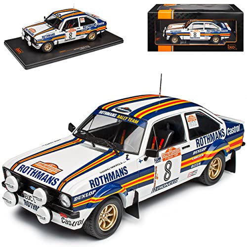 Ixo Ford Escort RS MKII RS1800 Mikkola Hertz San Remo 1974-1980 1/18 Modell Auto mit individiuellem Wunschkennzeichen