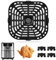 mumisuto Plateau De Friteuse à Air Pour InstantanéS Pot Vortex Plus 6 En 1 Friteuse à Air Xl De 6 QT, Grille De Cuisson Pour Friteuse à Air Chaud Avec 4 Tampons En Caoutchouc