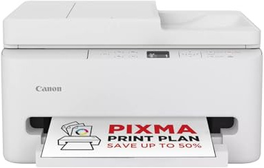 Canon PIXMA TS7550i Wireless All-in-One Inkjet Printer | Compact all-in-one for home and small office; wireless AirPrint and Mopria, fast printing, 35-sheet ADF, auto duplex