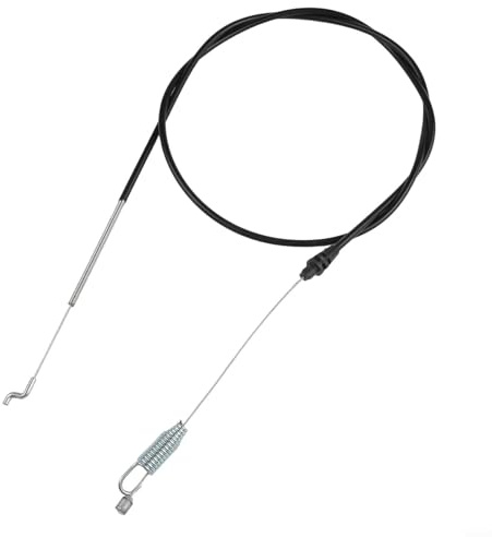 Yuanpgky 105-1845 Câble de traction pour tondeuse à gazon autopropulsée à entraînement avant de recyclage de 55,9 cm avec extrémité et ressort coudé en Z, longueur du câble de 172,7 cm et longueur du