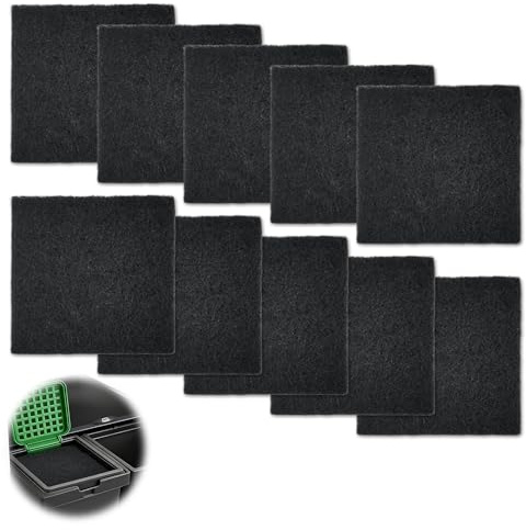 Aktivkohlefilter Kohlefilter für Naber Biomülleimer Küche - 10 Stück Aktivkohlefilter Geeignet für Naber Bio Mülleimer Zubehör 8013335, Ersatz Kohlefilter für Biomülleimer Küche zur Geruchsabsorption