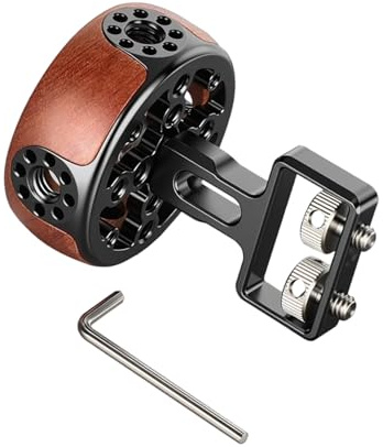 Ergonomic Camera Wheel Side Handle with Construction and Comfort for Prolonged Shoots Ergonomic Handle