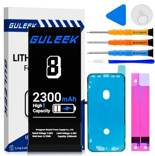 Akku für iPhone 8 2300mAh Hochkapazität mit Reparaturset und Werkzeug | Lange Akkulaufzeit, stabile Leistung, sicherer Betrieb, einfacher Austausch, langlebiger Akku, zuverlässige Qualität