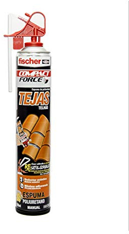 fischer Polyurethan-Schaumstoff, manuelle Schalldämmung, für den Außenbereich, 750 ml, Grau