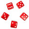 Craps Dice (5-Piece Set) | Professional 19mm Casino Quality | Rounded Edges | Precision Cube Edges and Flush Pips | Equal Weighted