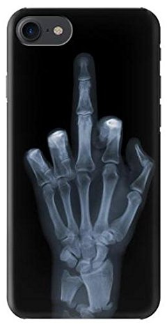 Innovedesire X-ray Hand Middle Finger Hülle Schutzhülle Taschen für iPhone 8