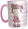 Kilala Statement-Tasse NEN Scheiss muss ich - Girl mit Stinkefinger inkl. Geschenkverpackung Teebecher Geburtstaggeschenk
