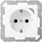 JUNG Home Smart SCHUKO® Steckdose Energy BTA1521 SE WWM, mit Strommessung, Safety+, Kompatibel mit Alexa, Steuerung über Bluetooth®, Schneeweiß matt