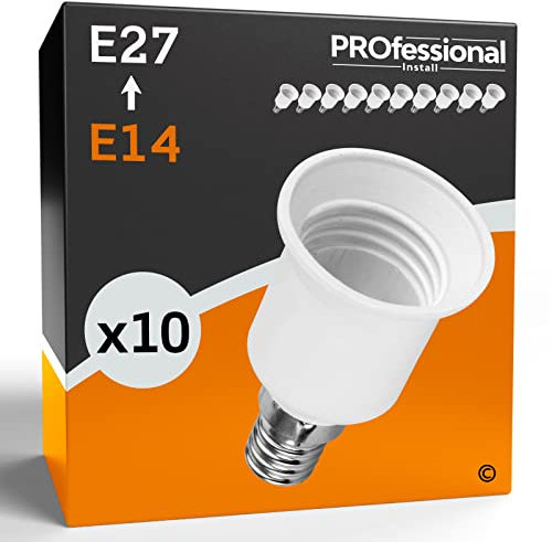 Adattatore per Lampadine base per portalampade con attacco E14 e uscita con attacco E27