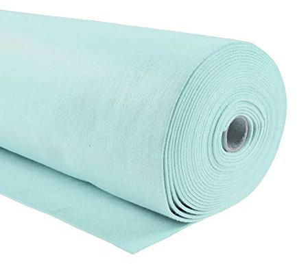 Bastelfilz 1m x 90cm x 3mm Meterware Dekofilz Taschenfilz Filzstoff 39 Farben, Farbe:minze