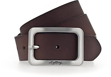 MUSTANG Gürtel Damen Leder Ledergürtel 30 mm Rindleder Damengürtel (Dunkelbraun, 85)