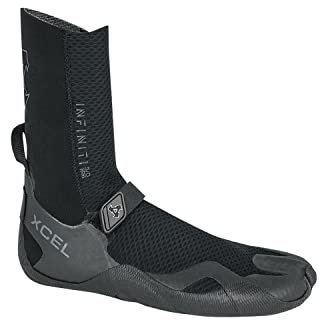Xcel Infiniti 5mm Round Toe Neoprenstiefel Stiefel - Schwarz - Schnell Dry - Unisex - Verstellbarer Strap - Taped Seams