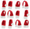 MIJOMA Zauberhafte Mini-Weihnachtsmützen, dekorative Flaschen-Mützen & Bastel-Accessoire, ideal zum Verschönern von Geschenken & Süßigkeiten für eine Bezaubernde Weihnachtszeit (12 Stück)