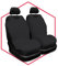 Saferide 2er Set Autositzbezüge PKW universal | Auto Sitzbezüge Polyester Schwarz für Airbag geeignet | für Vordersitze | 1+1 Autositze vorne