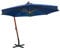 vidaXL Tannenholz Massiv Ampelschirm mit Mast Sonnenschirm Gartenschirm Strandschirm Marktschirm Schirm Terrasse Garten Azurblau 3,5x2,9m