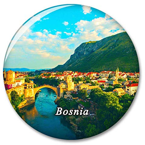 Bosnien Mostar Kühlschrank Magnete Dekorative Magnet Flaschenöffner Tourist City Travel Souvenir Collection Geschenk Starker Kühlschrank Aufkleber