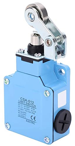 Interruttore di Finecorsa a Rullo CSA-012 1NC + 1NO Mini Attuatore Automatico Interruttore di Ripristino in Plastica D'acciaio con Braccio a Leva Rotante Regolabile