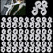 Weysoo Gutter Hooks, 120 Pcs Gutter Clips for Christmas Lights, Reusable Gutter Hooks for Outdoor Lights, Plastic Gutter Light Clips for Xmas Icicle Fairy String Lights Decoration(Translucent)