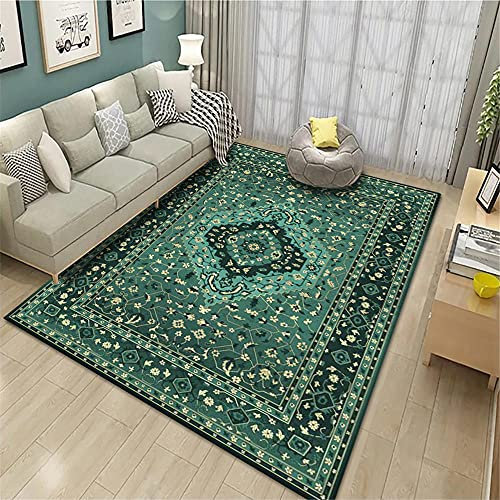 Waschbare Teppiche für Wohnzimmer, grüner Teppich, keine Farbe, einfach zu kaufen, Balkon, Haus, Dekoration, Teppich, große Teppiche, grün, 200 x 230 cm