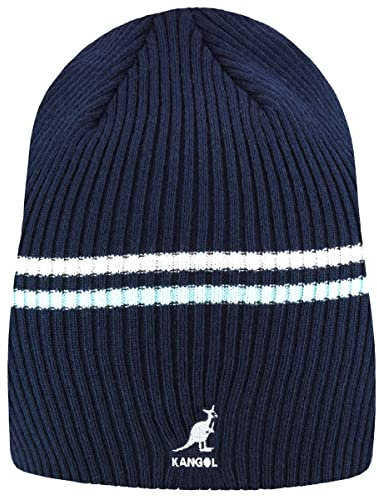 Kangol Service-K Rib Short Beanie Strickmütze Umschlagmütze Dockermütze (One Size - dunkelblau)