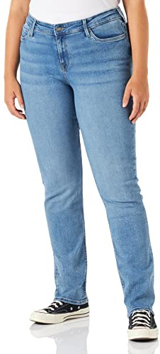Lee Damen Marion Straight Jeans, Partly Cloudy, 34W / 33L EU