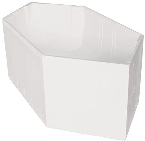 Calmwaters® Wannenträger 190 x 90 cm Exclusive, Passend für Sechseck-Badewanne 190x90 cm, Styroporträger, Schall- und wärmedämmend, Direkt verfliesbar, Badewannenträger in Weiß, 03AX3364