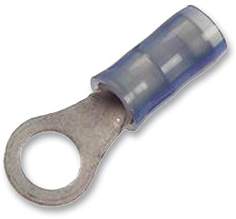 Klemmen, Crimpen, Ring, 8 mm, gelb, Crimp-Terminals – Ringzungen-Anschlüsse, 10 Stück | 35787