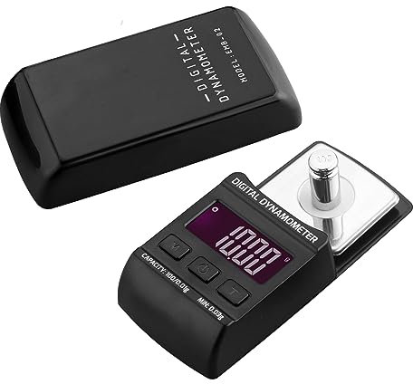 CRLITSIY Digital Turntable Stylus Force Scale Gauge 0.01g/100g Blue LCD Backlight,Stylus Pressure Gauge for Tonearm Phono Cartridge