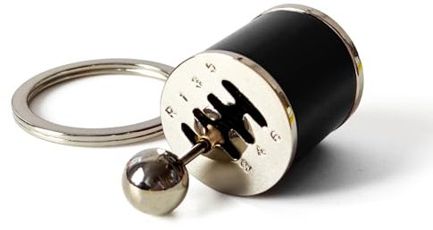 Gea Box - Llavero de palanca de cambio de transmisión manual de 6 velocidades, mini llavero de palanca de cambios de coche, llavero de caja de cambios de transmisión manual, llavero creativo para