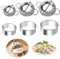 6 Stück Ravioli Former, Edelstahl Ravioli Maker, 3 Stück Ravioli Mold + 3 Stück Rundschnittform, Teigtaschenformer, Dumpling Maker, Gyoza Maker Geeignet für Herstellung von Knödeln Wontons Wraps
