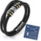 CheersLife Valentinstag Geschenke Für Ihn Männer Geschenke Lederarmband Herren Männer Armband Ich Liebe Dich Geschenke Für Männer Armband Herren Personalisierte Geburtstagsgeschenk Für Männer 3 Lagen