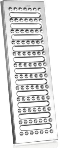 Desagüe Lineal de Ducha con Rejilla de Metal Desagües de Zanja de Acero Inoxidable, para Piscina/Valla de Patio/Acera/Granja