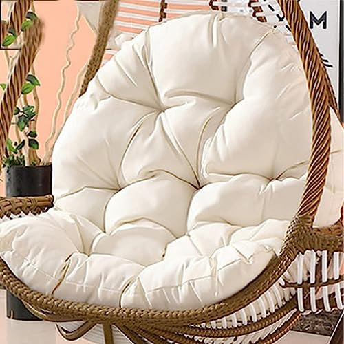 Taifuan Egg Chair Cushion Replacement Outdoor, Hanging Swing Chair Cushion Waterproof, Hammock Chair Cushion Only, for Indoor Outdoor Patio Garden Swing Chair Hanging Chair,