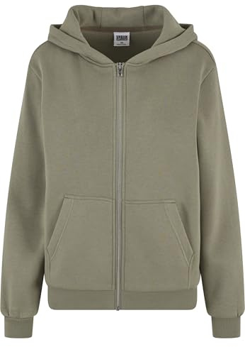 Urban Classics Ladies Fluffy Zip Cardigan paleolive, 5XL