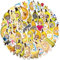50 Stück Bananen-Katze Aufkleber Auto Laptop Telefon Gitarre Skateboard Motorrad Fahrrad Banana Cat Stickers Set Vinyl Wasserdicht Aesthetic Aufkleber für Jugendliche Kinder Erwachsene