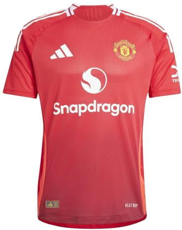 adidas Mens Manchester United Authentic Home Shirt 2024 2025