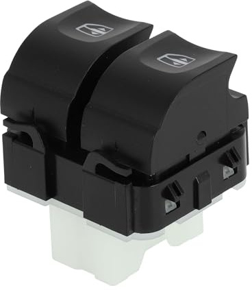 A ABSOPRO Interruptor De Control De Ventana Eléctrica Del Lado Del Conductor Delantero Izquierdo No.254117873R Para Renault Kangoo 2008-2013 Negro