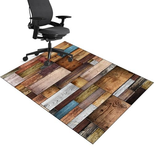 Tappeto Sedia Gaming/Tappeto Ufficio 60 x 70 cm, Tappetino per Sedia da Scrivania Antiscivolo, Tappeto Sedia Ufficio, Tappeto Salvapavimento, Tappeto Per Sedia Con Ruote, Tappeto Gaming Pavimento