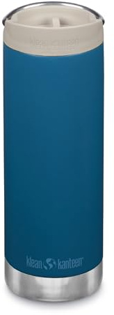 Klean Kanteen 450ml TKWide Insulated Coffee Cup, 100% Leakproof Lid Travel | Mug, Coffee Mug for Hot Drinks, Thermal Cup, Dishwasher Safe & Reusable Coffee Cup for Commuting, (Blue)