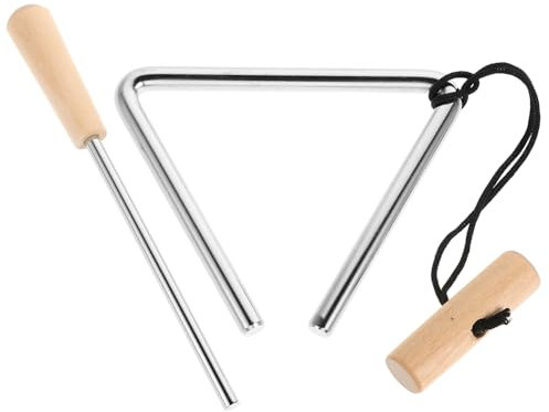 SWOOMEY Eisen Triangel Mit Schläger Für Musiker Schlagdreieck-Instrument Für Rhythmus Metall Handtriangel Für Musikunterricht Und Konzerte