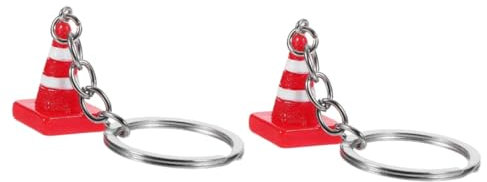 BESPORTBLE 2stücke Kleine Verkehrskegel Schlüsselanhänger Süßer Bag Pendant Für Taschen Rucksäcke Und Geldbörsen Als Kinderparty Mitgebsel Oder Ästhetische Deko
