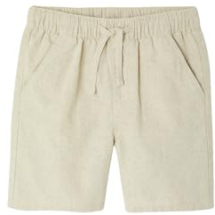Vertbaudet Jungen Hose mit Leinenanteil beige meliert 158/164