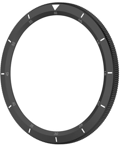 XBERSTAR Anillo de bisel de acero inoxidable para Xiaomi Watch S4/S3, diseño de escala negra