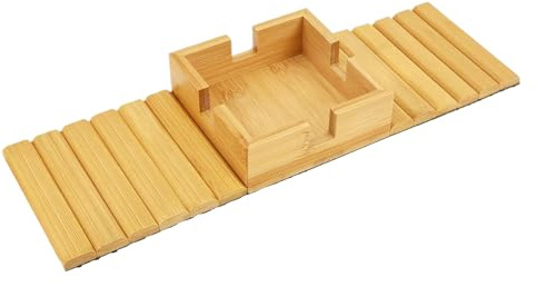 Couch Arm Tray - Sofa Armrest Organizer | Foldable Wooden Holder With Snack Storage, Sofa Armchair Tray With Easy Access For Cellphone Tablet Remote Control Drinks Gadgets, Bedroom Dormitory Accessory