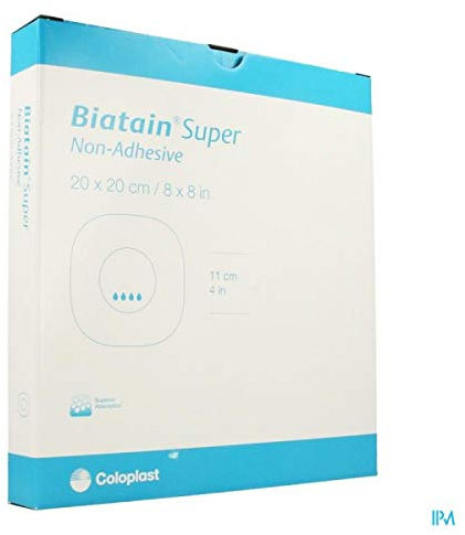 Biatain Super Non-Adhesive 20cm x 20cm Dressing x 10-294-1011
