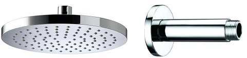 Bristan Fhc Abrd01 C 200Mm Abs Round Fixed Head With Round Ceiling Fed Shower Arm