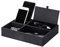 BEWISHOME Ablage Tablett, Valet-Tablett aus Nachttisch, Taschenleerer - Tablett organizer für Handy Uhr Schlüssel Geldbeutel Schmuck, Carbonfaser-Kunstleder, Schwarz ESSH06C