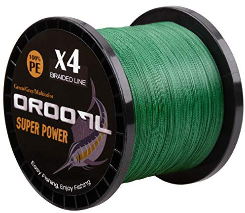 Filo da Pesca lenze PE Intrecciate 4 Strands Super Strong Resistente Braided Fishing Line 100m ~ 1000m Verdi/Grigie/Colorate per la Pesca d'acqua dolce in acqua salata