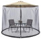 Sombrilla de Patio Net Cover Table Parasol Mosquito Net Cover Screen Toldo de Vela para Jardín Suministros de Playa ( )