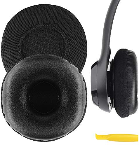 GEEKRIA QuickFit Ersatz-Ohrpolster aus Protein-Leder für Logítech H390, H600, H609, Kopfhörer-Ohrpolster, Headset-Ohrpolster, Reparaturteile (schwarz)